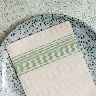 Kitchen Verde ⫸ Spunlace Πετσέτα Φαγητού Με Σχέδιο Πράσινο- 30x40cm- 30×40cm