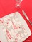 Wish Rosso  ⫸ Airwave Onda Πετσέτα Φαγητού Με Χριστουγεννιάτικα Σχέδια Σε Κόκκινο & Ασημί 40Χ30