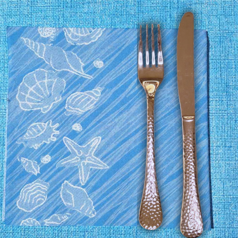 Capri Blue ⫸ Airlaid Napkin- 40x40cm