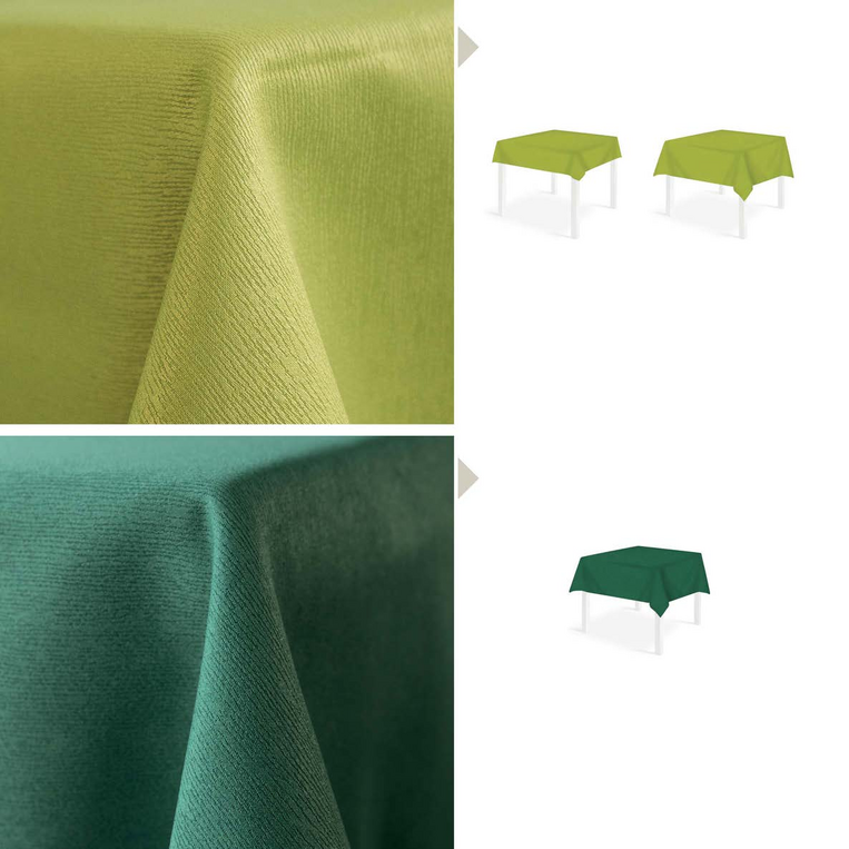 Washable Tablecloth -Monolin Verde- 150x150