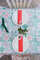 MAIOLICA VERDE-ROSSO ⫸ χάρτινο 3v τραπεζομάντηλο με σχέδιο πράσινο-κόκκινο