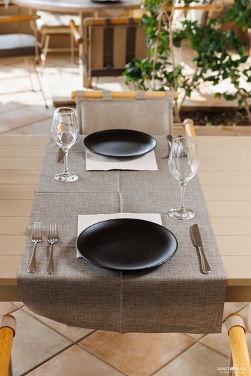 PLUS JACK CRETA ⫸ airlaid runner γκρι 120x48cm