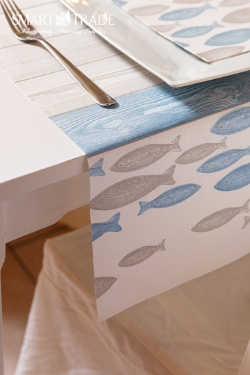 Plus Mediterraneo ⫸ Airlaid Tablecloth Fishes