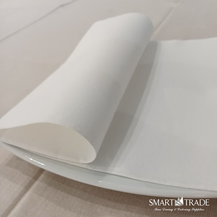 Plus Color Bianco  ⫸ Airlaid Napkin White- 44x44cm